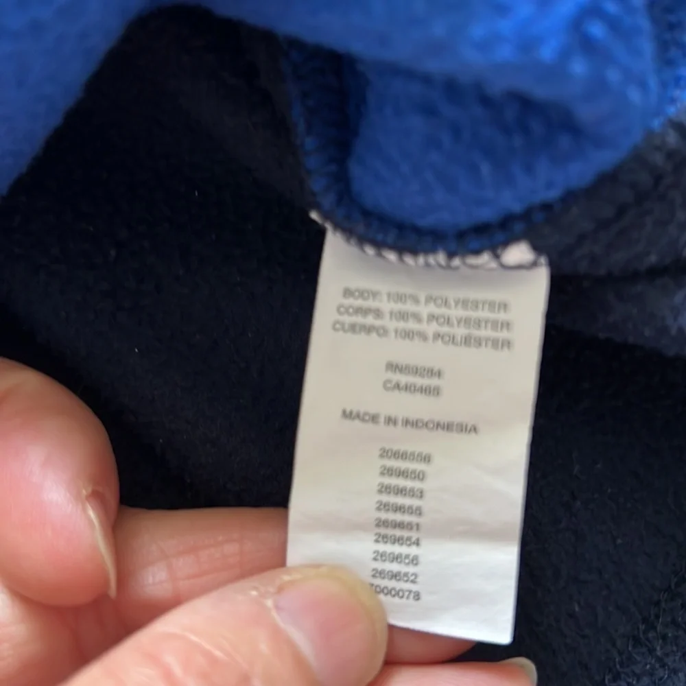 Grey & blue half zip fleece size 2T unisex pullover fleece sweater jacket